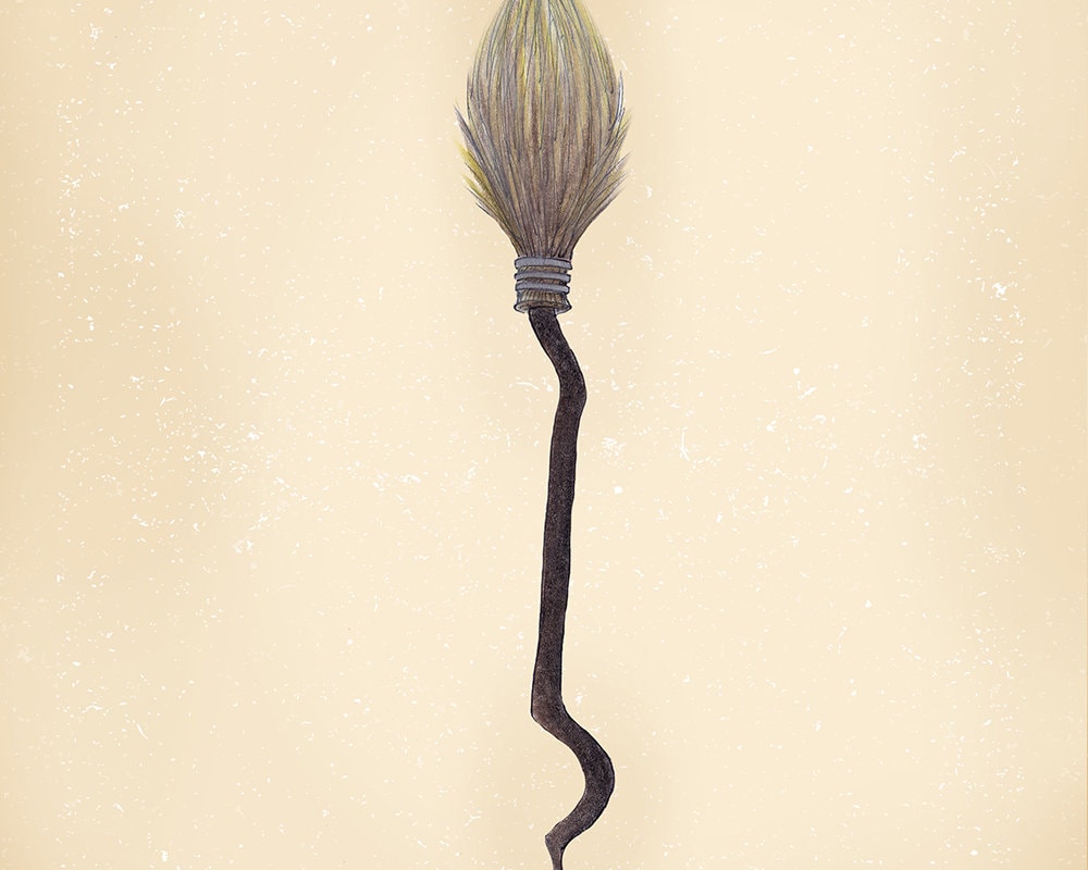 Racing brooms Quidditch brooms Hand drawn Harry Potter Etsy