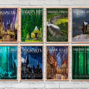 Wizarding Travel Posters set