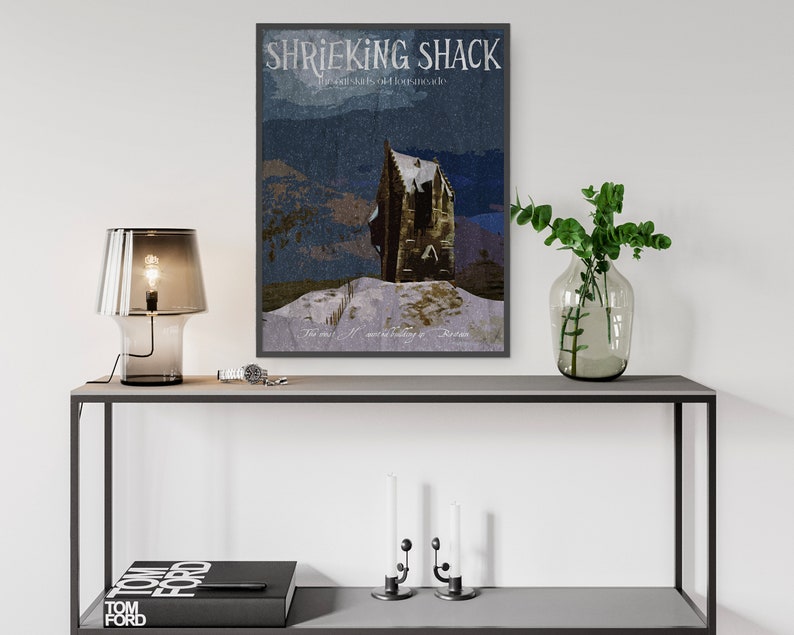 The Shrieking Shack Travel Poster Fantasy travel poster | Etsy