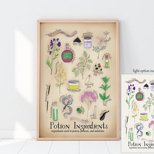 Ingredientes de pociones: una lista ilustrativa