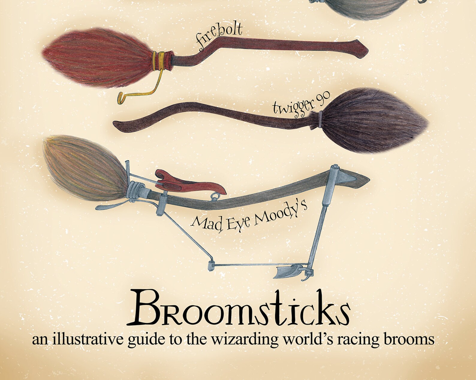 Racing Brooms Poster Quidditch brooms Firebolt Nimbus Etsy