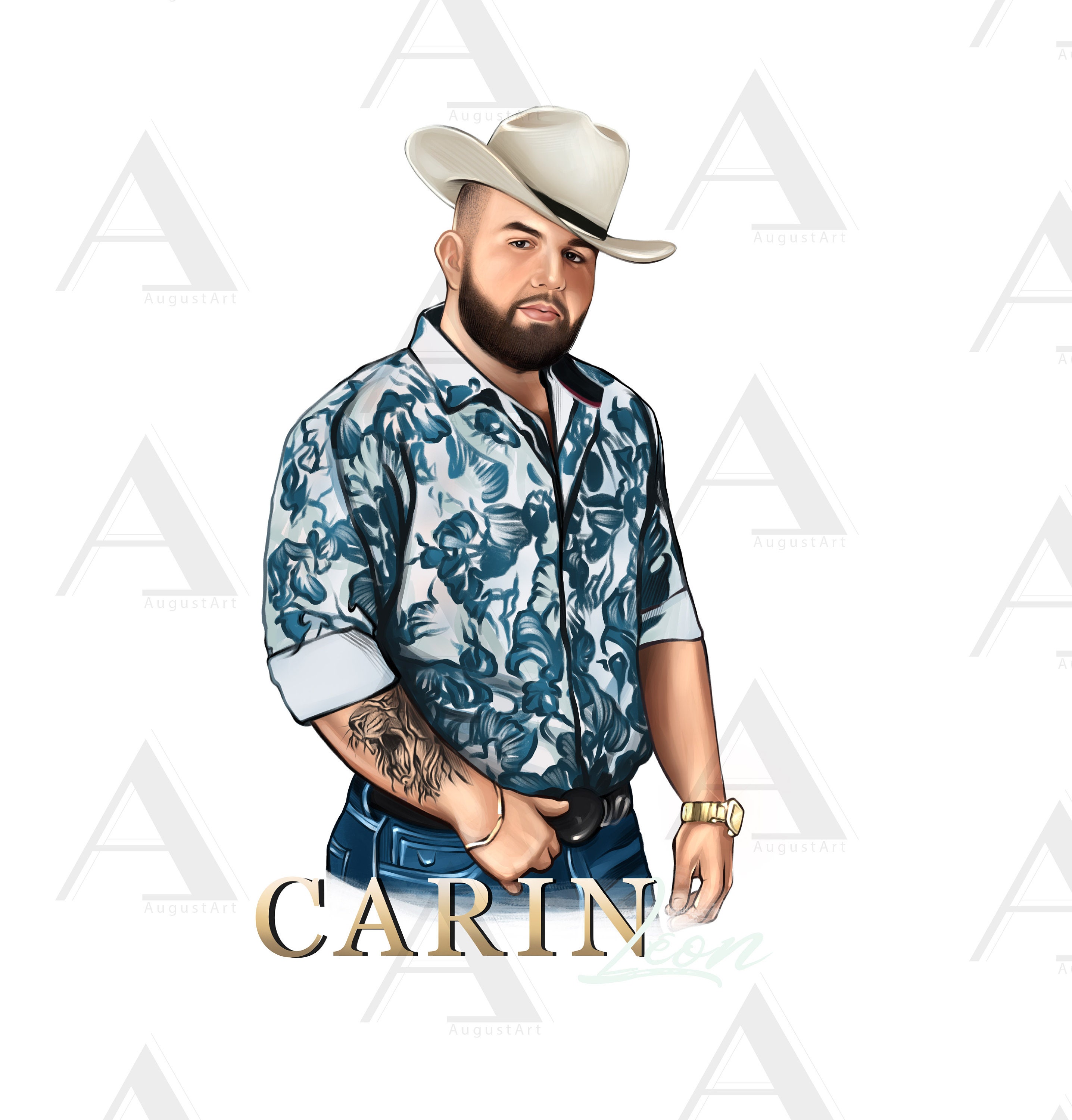 Carin Leon PNG Hand Drawn No Background Art Digital Download - Etsy Ireland