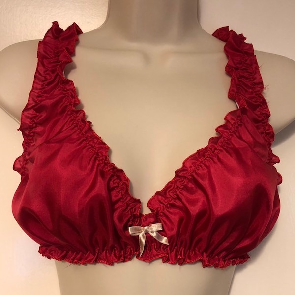 Bralets silky satin for men