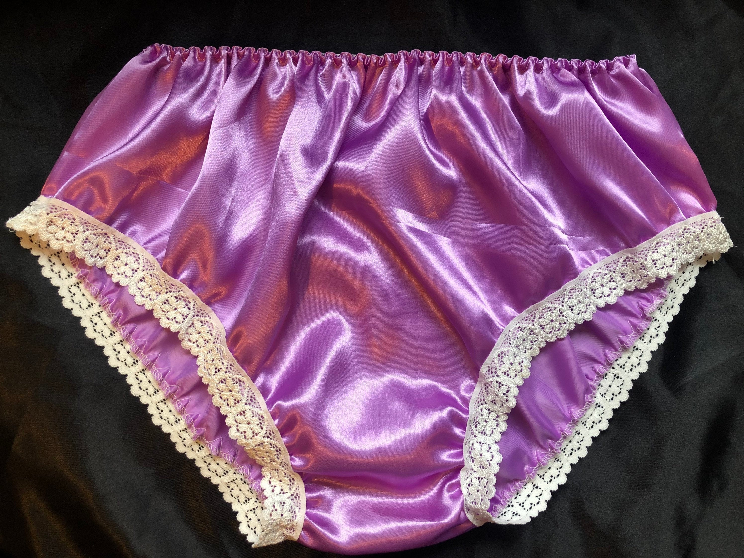 Beautiful Satin Panties With Laces Around Legs All Sizes Etsy UK