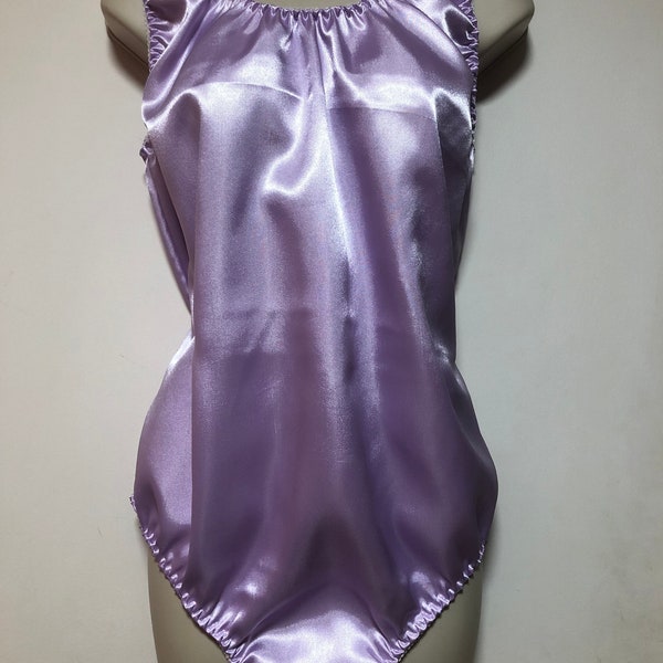 Double satin Adult baby sissy Double layered satin rompers , all in one  all sizes available