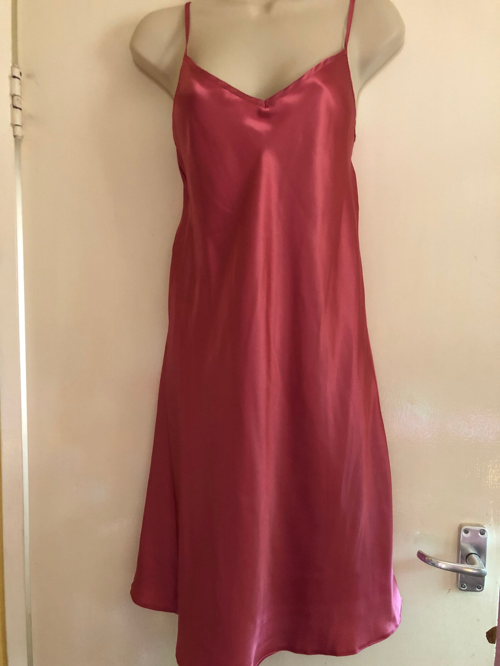 Nighty dress dark pink satin sissy nighty dress chest 3840 Etsy