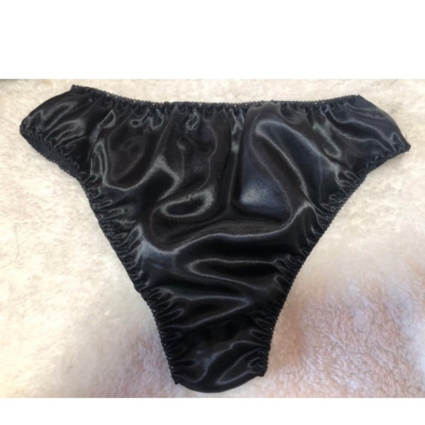 High waist and high legs satin panties mens all sizes