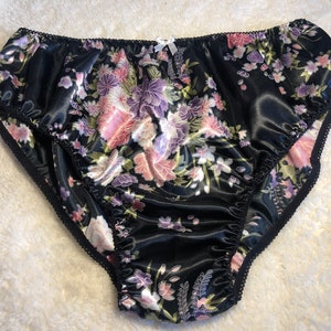 Satin Sissy Knickers bikini floral multicolour for men, sizes (S-3XL)