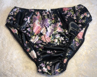 Satin Sissy Knickers bikini floral multicolour for men, sizes (S-3XL)