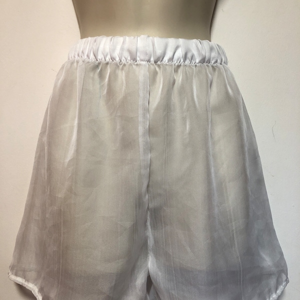 Beautiful see-through , transparent chiffon short unisex all sizes Custom made available