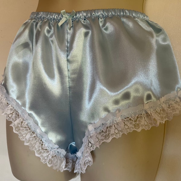 Satin Bloomers unisex lace around legs all sizes approx sides length 18-20cm