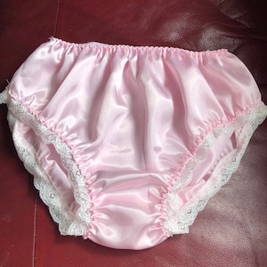 Beautiful satin panties with laces around legs, all sizes