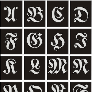 Letras mayúsculas (tipo Walfra), opcionalmente 4-30 cm - plantilla, plantilla de texto, letra, plantillas de letras, plantillas de fuentes, fuente, texto