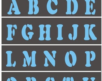 Wall mask, painter template, font templates, letter templates, text templates, letters, stencil capital Letter Ellis 2-20 CM