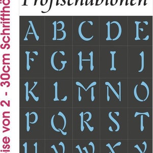 Stencil, wall stencils, letter stencils, font stencils, text stencils, painting stencils, capital letters NEW 4-30 cm