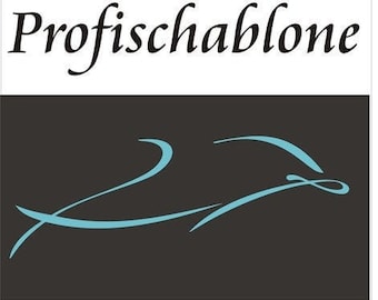 Malerschablone, Stencils, Schablone, Dekorschablone, Kinderschablone, Wandschablone - Delphin (Motivgrößen 29x10cm, 60x21cm, 90x32cm)