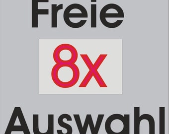 Schablone, Wandschablone, Malerschablone, Dekorschablone, Stencils - 8 x Freie Auswahl von Motivschablonen bis zur max. Größe von 34x24cm