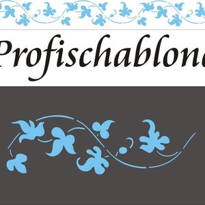Tendril frieze (motif heights 6-28 cm) - wall stencil, decorative stencil, border, stencil, wall decoration, wall frieze