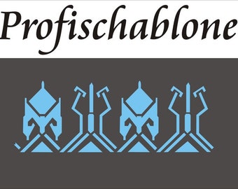 Schablone Dekorschablone Wandschablone Tupfschablone Stencil Wandfries Spätgotik