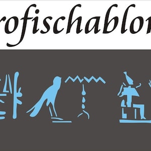 Wall stencil, stencils, painting stencil, frieze stencil, decorative frieze, stencil frieze, stencil, wall stencils - hieroglyphs