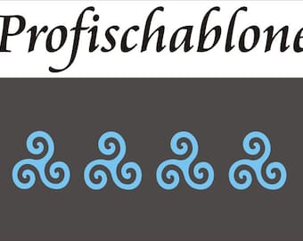 Bretonisches Kreuz - Schablone, Malerschablone, Bordüre, Borde, Wandfries, Schablonenmalerei, Triskelfries, Wandschablone, Stencil - Triskel