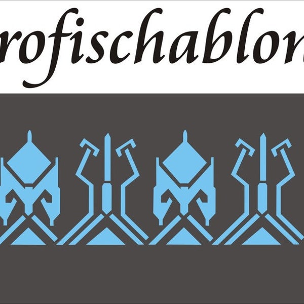 Wandschablone, Malerschablone, Stupfschablone, Dekorschablone, Schablonenfries, Stencil, Schablone, Dekorfreis, Ornamentfries - Südamerika