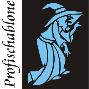 Wandschablone, Malerschablone, Schablone, Stencil, Kinderschablone, Kindermotiv, Märchenschablone, Hexenschablone  - Hexenmotiv