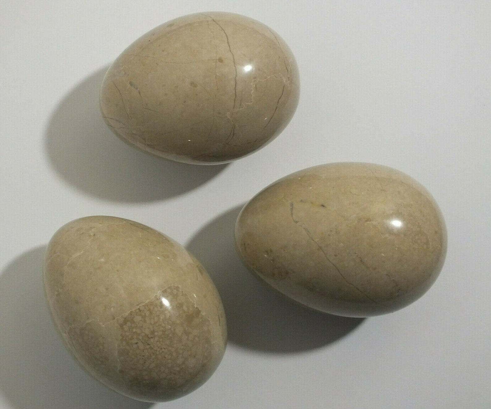 3 Piece Decorative Vintage Onyx Marble Eggs Stone Eggs Etsy