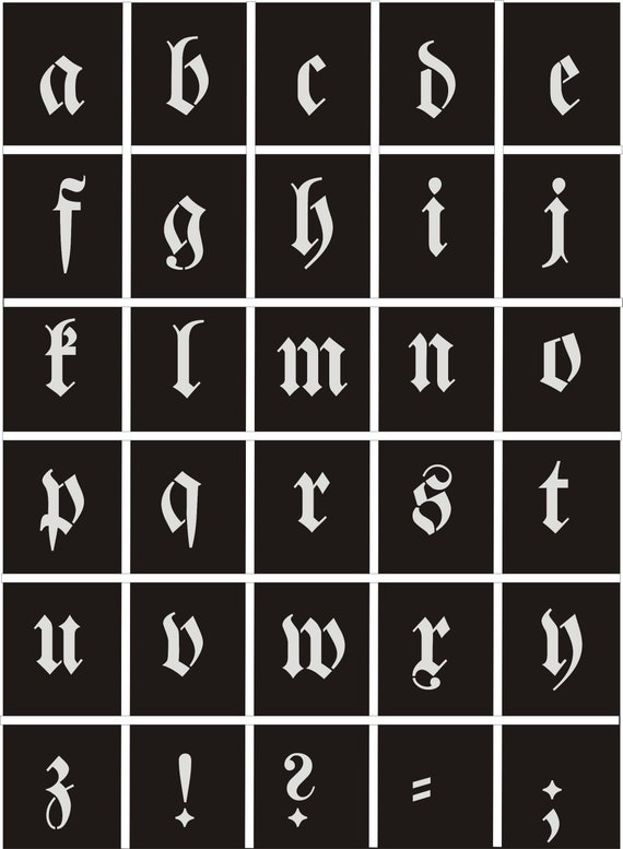 Large Letter Stencils (Printable Alphabet Lettering Font) – DIY Projects,  Patterns, Monograms, Designs, Templates