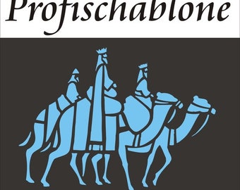 Schablone, Stencils, Malerschablone, Borde, Bordüre, Wandfries, Dekorfries, Schablonenfries, Wandschablonen,  - heiligen 3 Könige