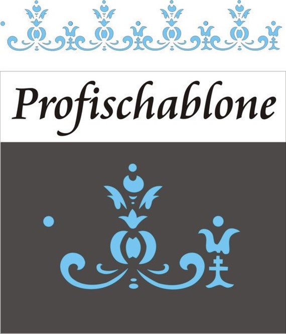 Wandschablone Schablonenmalerei Bordüre Wandfries Malerschablone Schablone Gotik