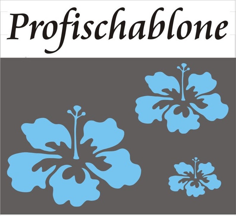 stupf template flower template stencil stencil hibiscus flowers Wall stencil Decor template painter template