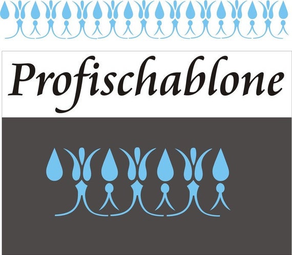 Wandschablone Schablonenmalerei Bordüre Wandfries Malerschablone Schablone Gotik