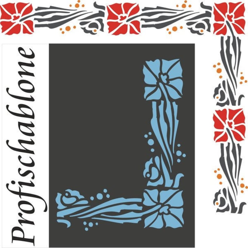 Stencils, Decorative Stencils, Painter Stencils, Art Nouveau Stencils