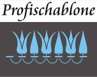 Schablone, Stencils, Malerschablone, Dekorschablone, Bordüre, Borde, Wandfries, Wandschablone, Stencils - Frühgotik