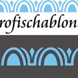 Malerschablone, Wandschablone, Schablone, Stupfschablone, Dekorfries, Schablonenfries, Wandfries, Malschablone, Stencils - Perlstab
