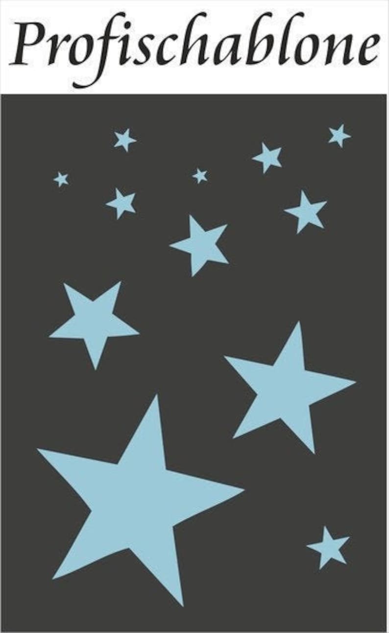 Stencil for starry sky, wall stencil, stars, painter stencil, stencil painting, wall decoration, wall design star stencil image 1