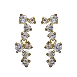 Cubic Zirconia Drop Dangle & Drop Post earring