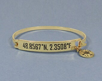 Brazalete de brújula estampado