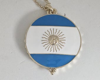 Magnifying Glass Necklace World Cup Argentina Necklace