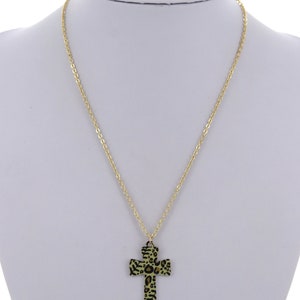 Sport Ball Bedruckt Kreuz Charm Halskette
