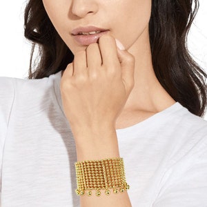 Metal Beaded Ball Chain Bracelet
