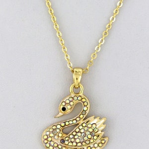Stoned Swan Hanger Ketting