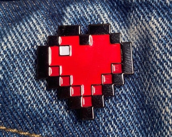 Pixel Heart Pin