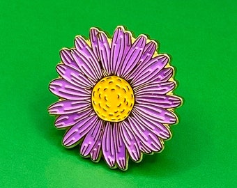 Aster Pin September Birth Flower