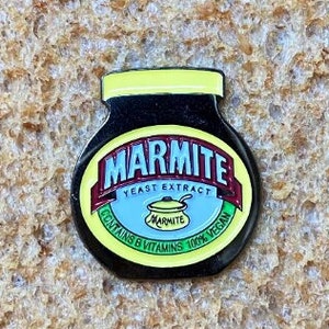 Marmite enamel pin