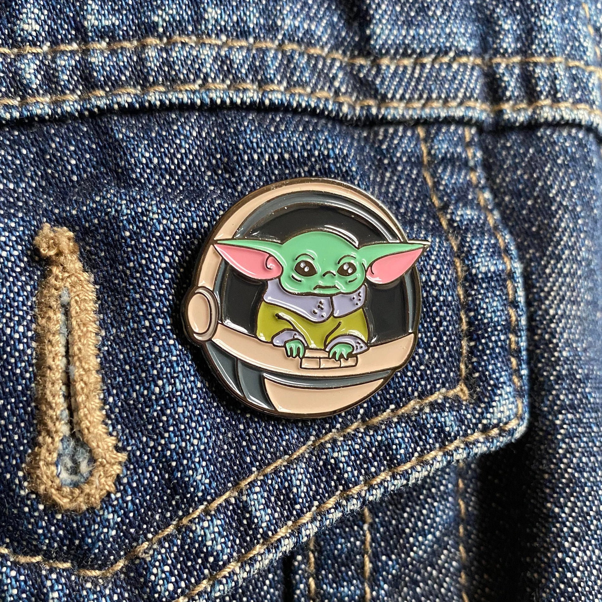 Baby Yoda Pin | Mandalorian  | Star Wars | Enamel Pin