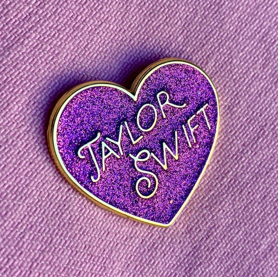 Taylor Swift Glitter Pin 