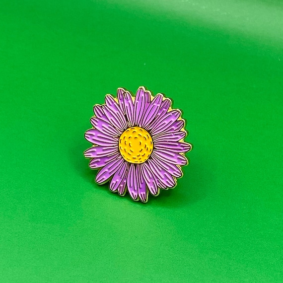 Aster Pin September Birth Flower