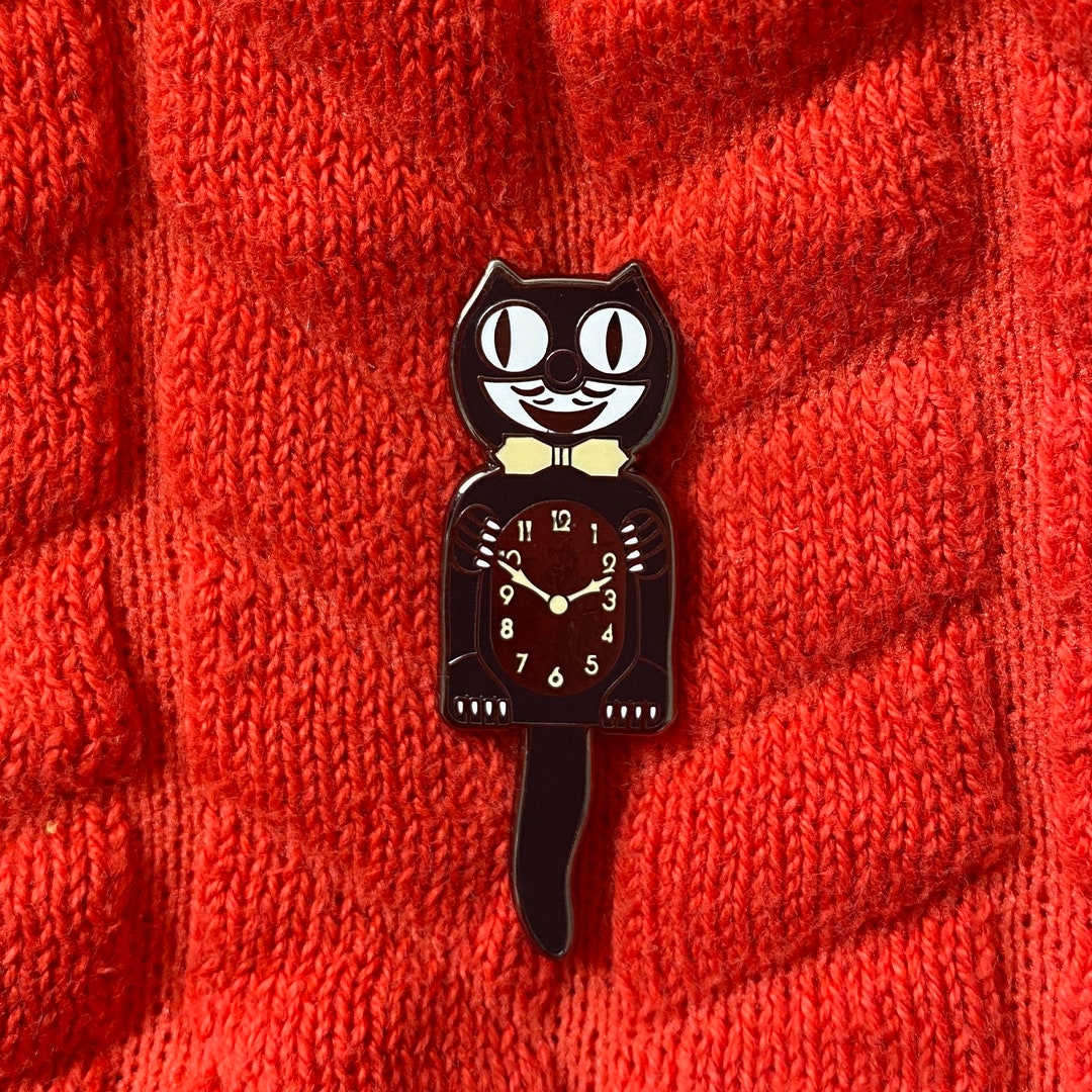 Kit Cat Clock Pin Etsy